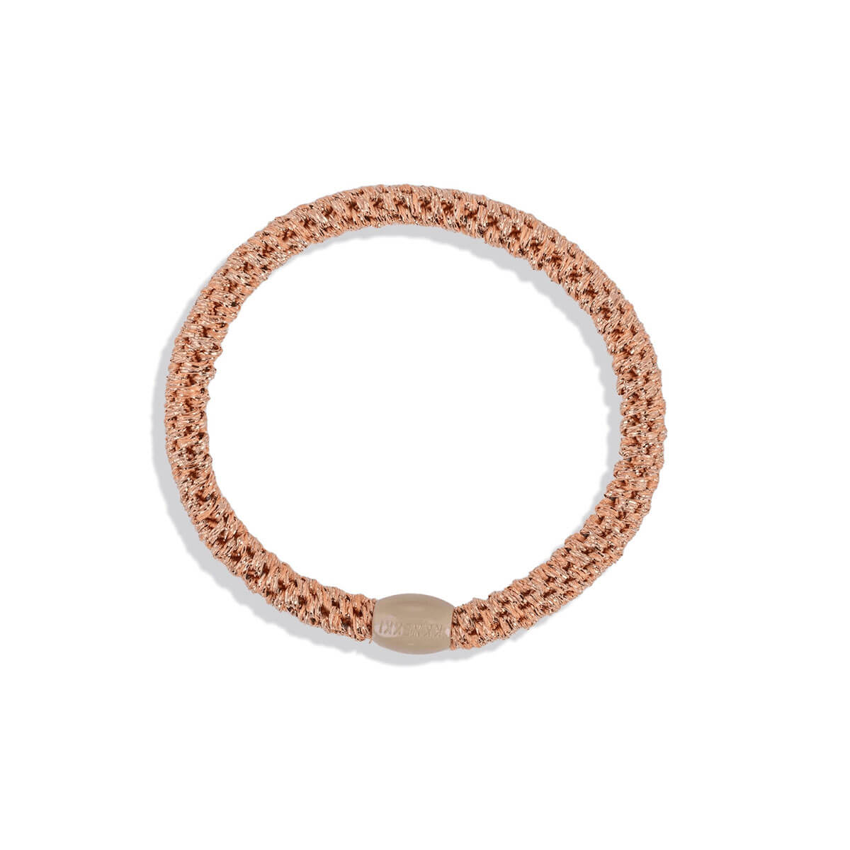 Kknekki Slim Hair Band in Rose Gold Glitter by Bon Dep