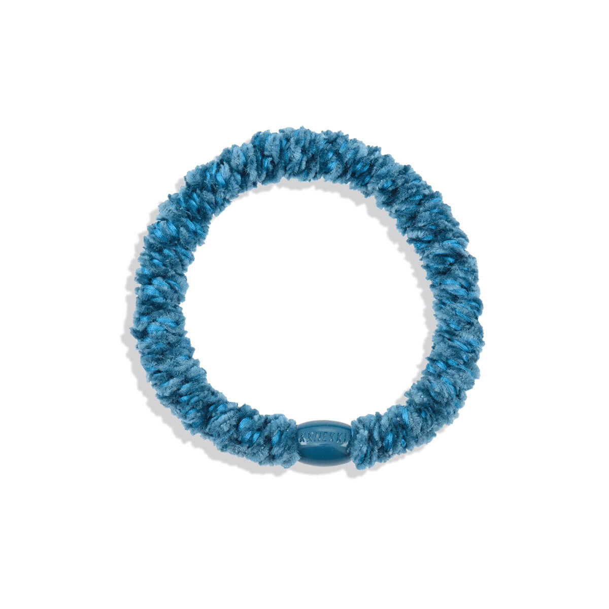 Kknekki Velvet Hair Band in Air Force by Bon Dep