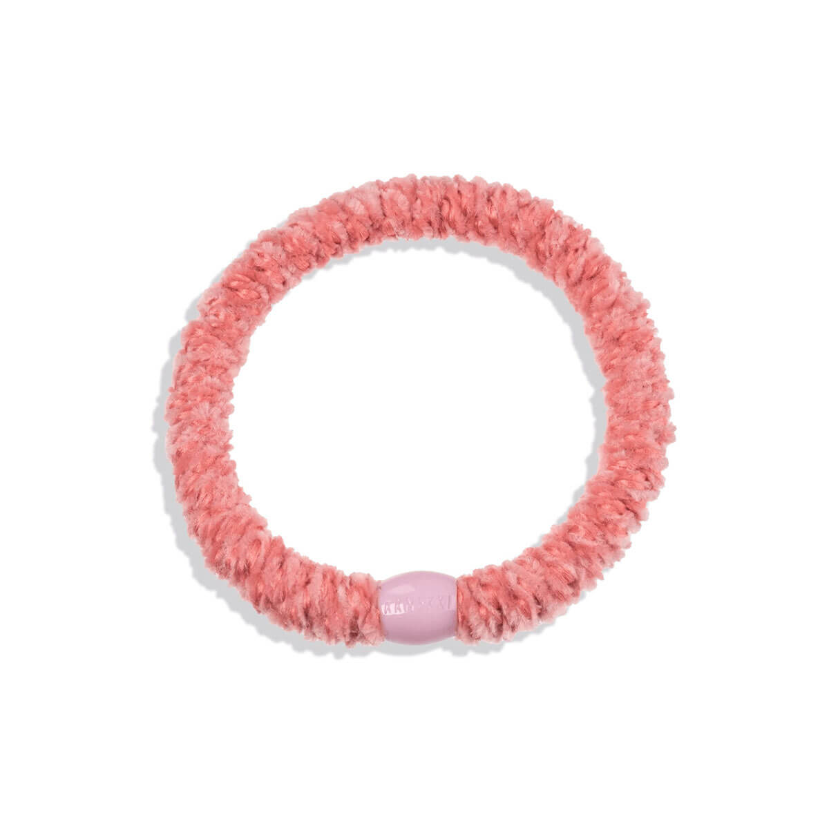 Kknekki Velvet Hair Band in Old Pink by Bon Dep