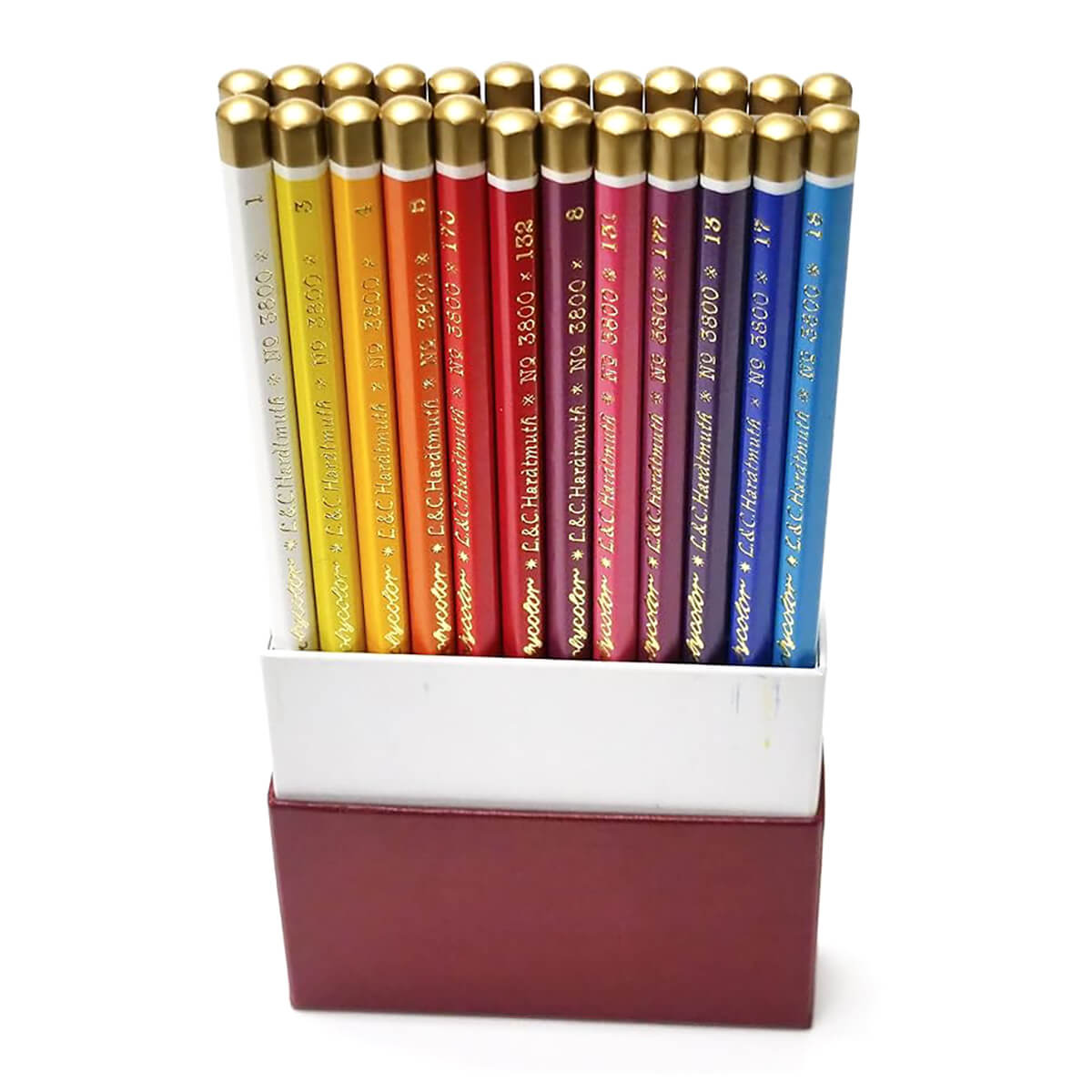 Retro Polycolor Artists Coloured Pencils 3824 (Set of 24) by Koh-I-Noor