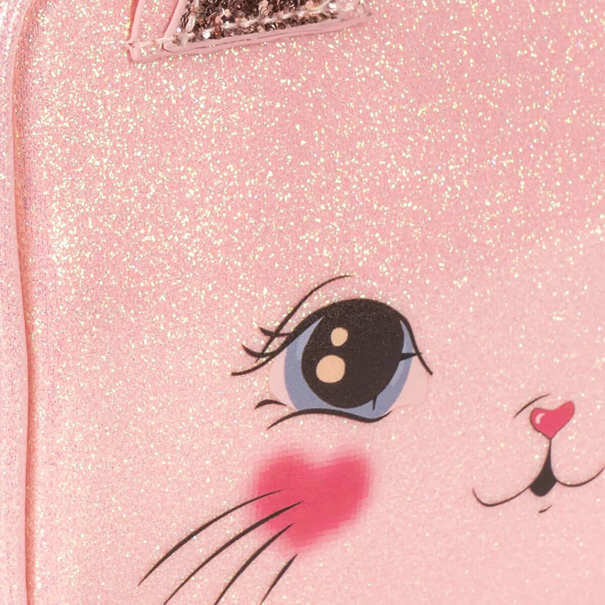 Cat Pouch in Cerise Glitter Pink by Konges Sløjd