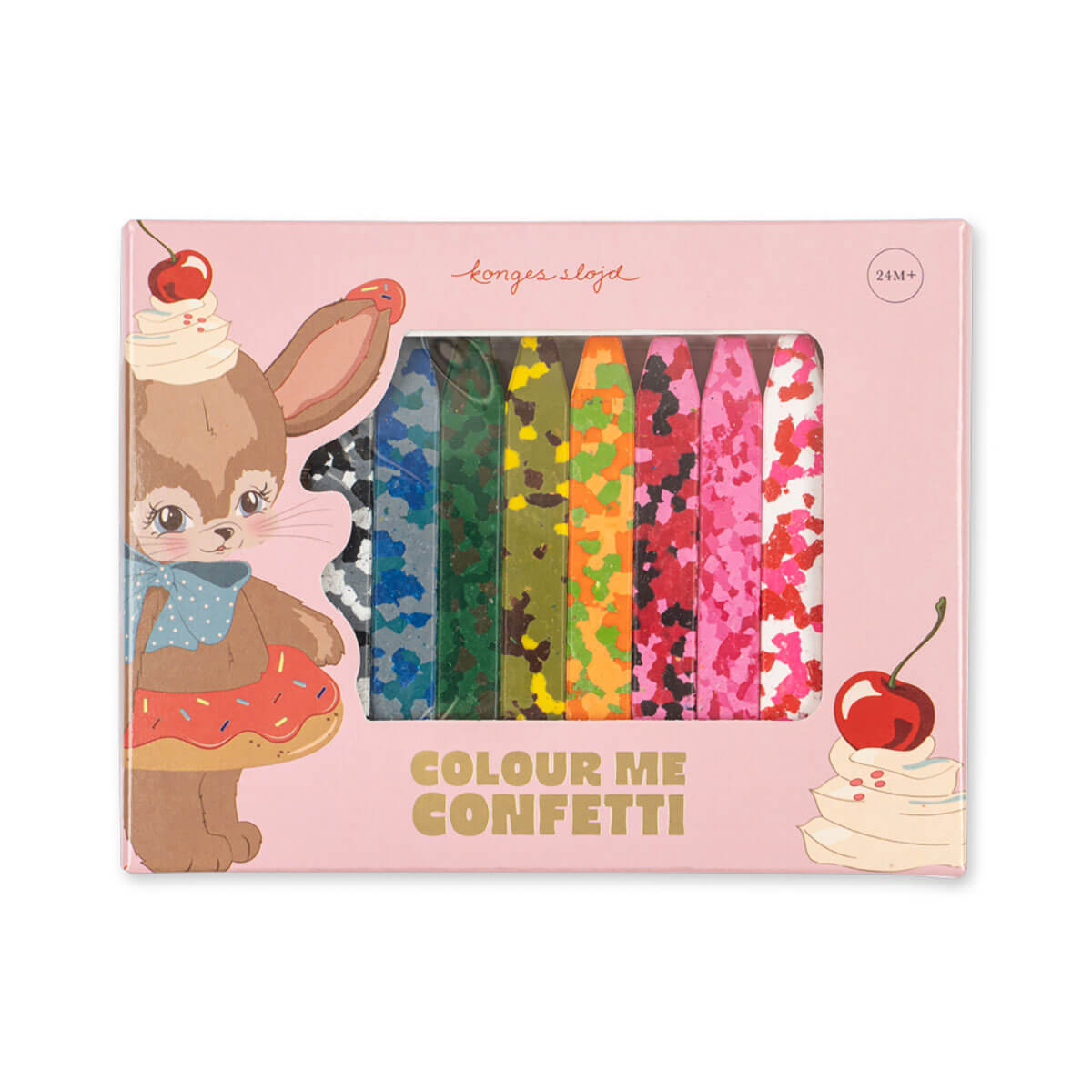 Confetti Crayons in Bunny by Konges Sløjd