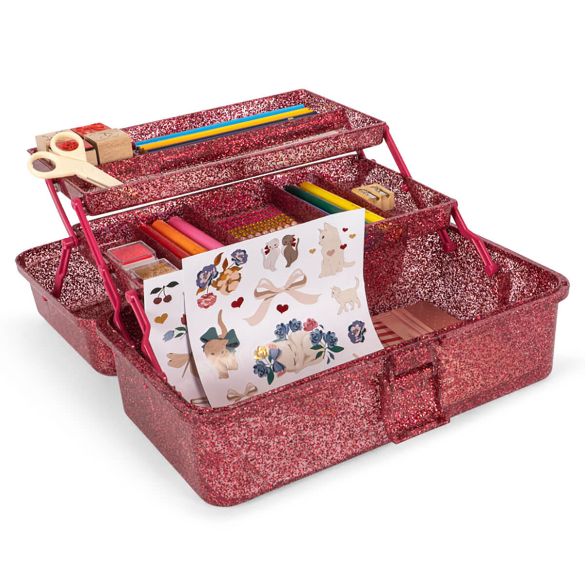 Creative Art Caddy in Glitter Rose by Konges Sløjd