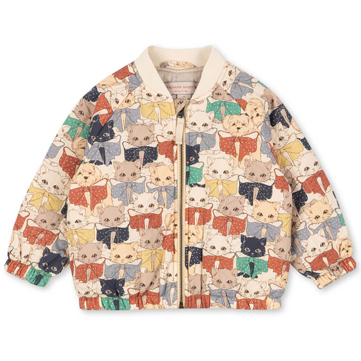 Juno Printed Bomber Jacket in Like Cats & Dogs by Konges Sløjd