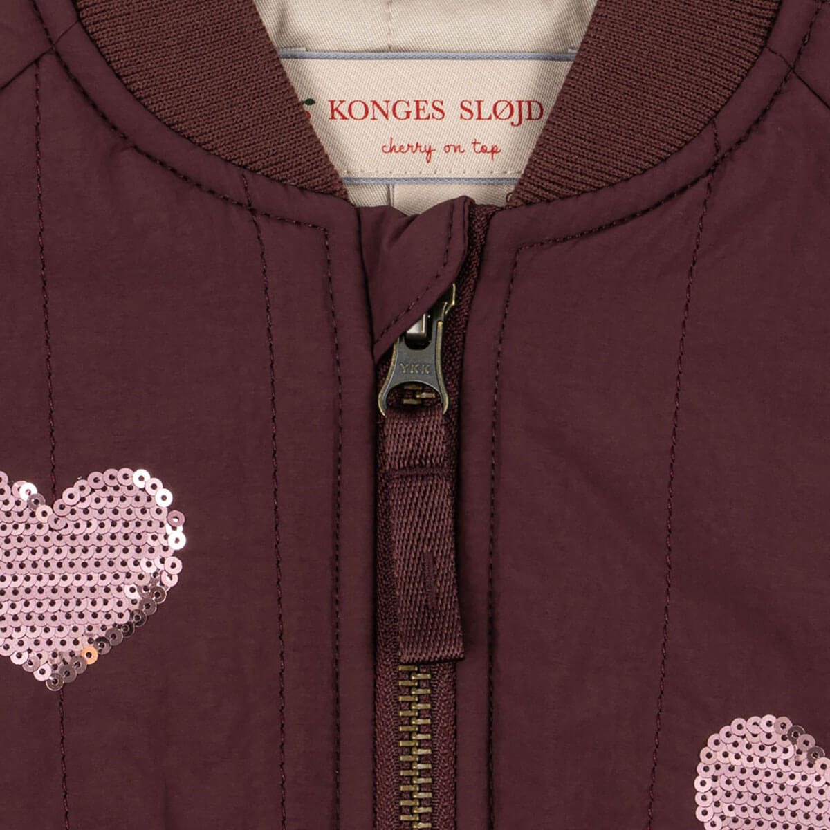Juno Sequin Bomber Jacket in Decadent Chocolate by Konges Sløjd