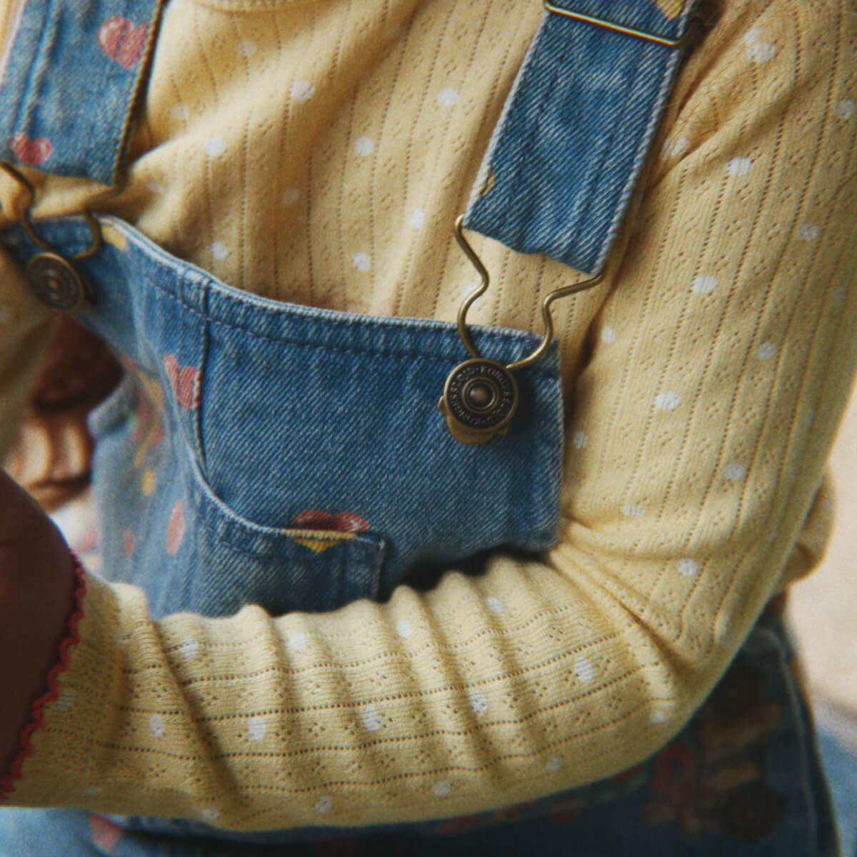 Magot Overall Dress in Teddy Coeur by Konges Sløjd