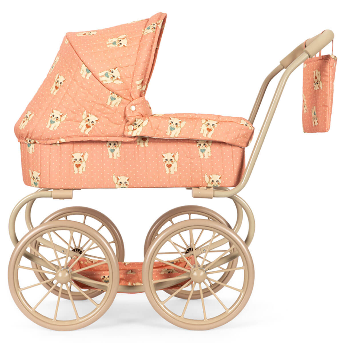 Minnie Doll Pram (72cm) in Ciao Miao Rose by Konges Sløjd