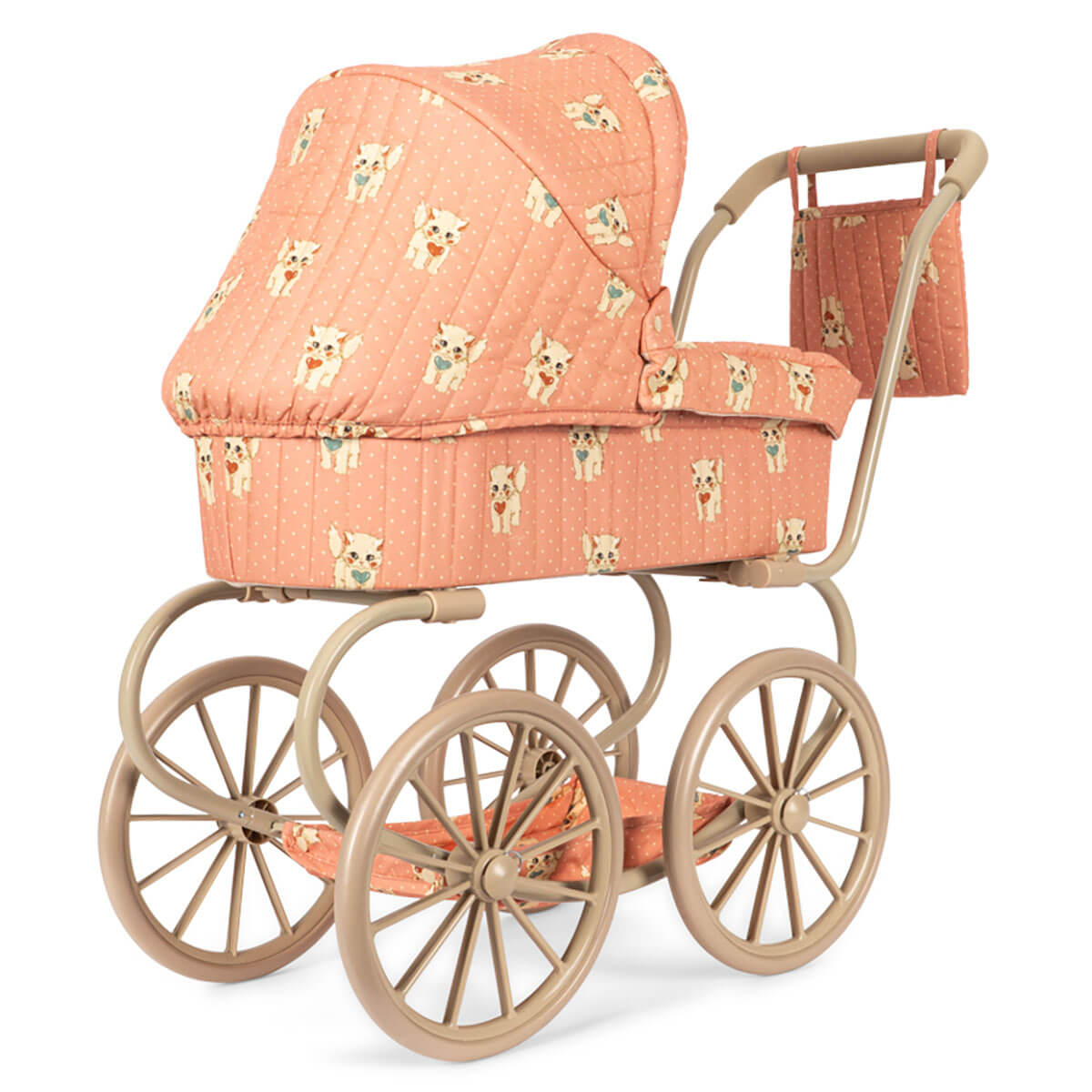 Minnie Doll Pram (72cm) in Ciao Miao Rose by Konges Sløjd