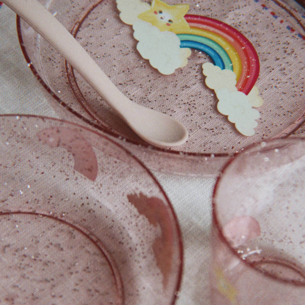 Sparkly Dinner Set in Rainbow by Konges Sløjd