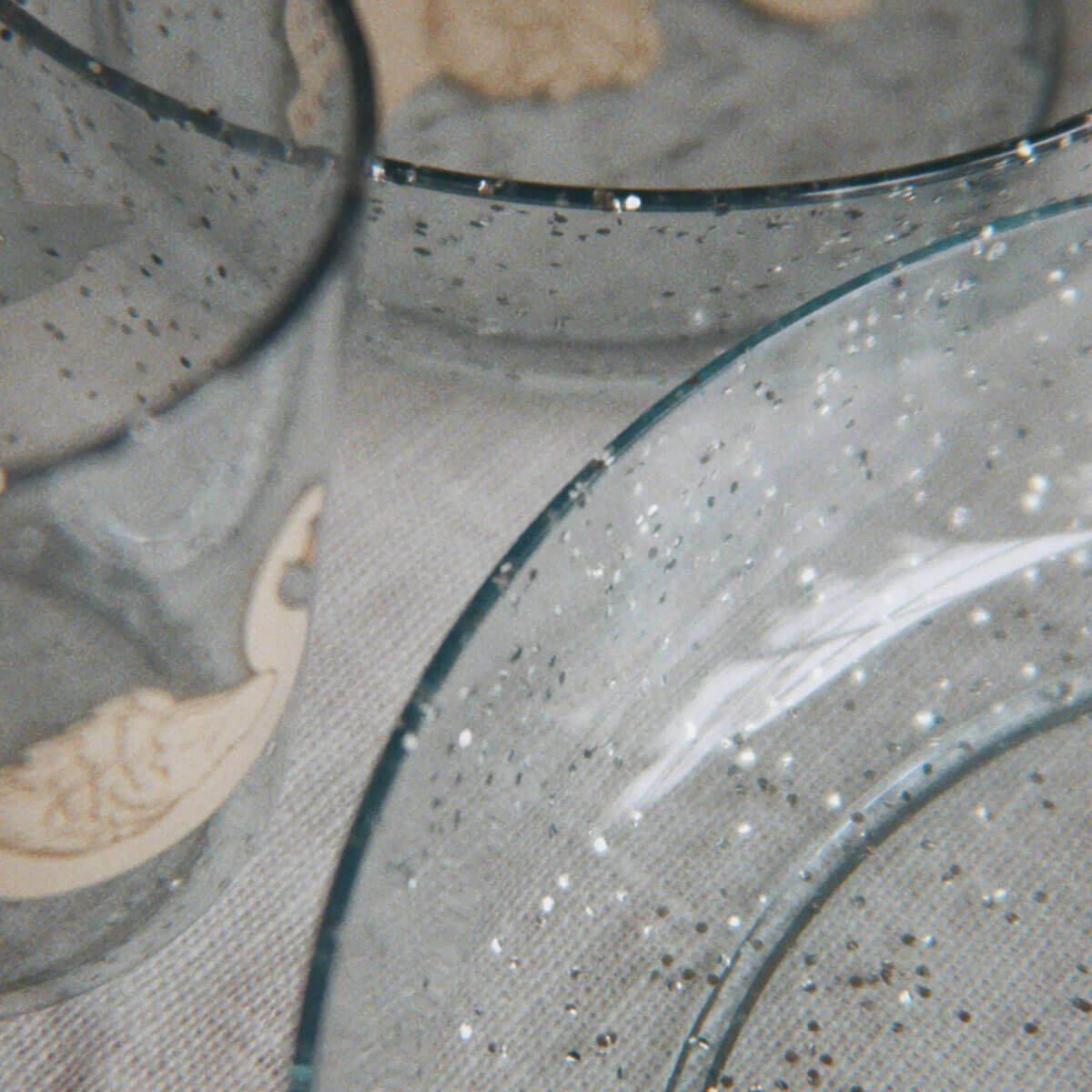 Sparkly Dinner Set in Swan Blue by Konges Sløjd