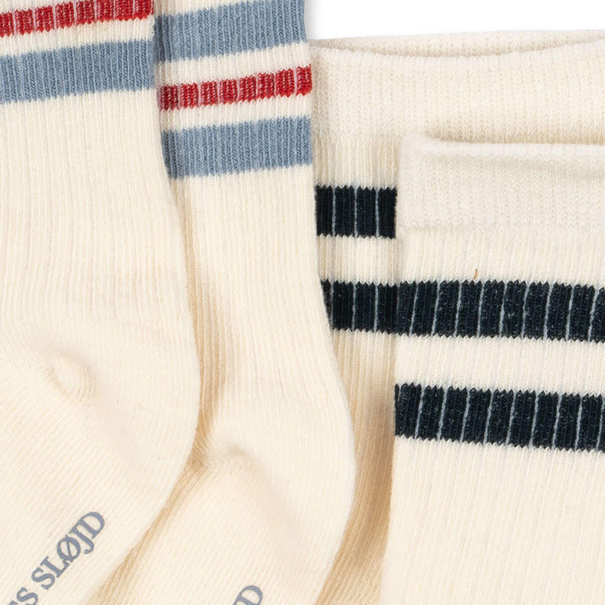 2 Pack Act Socks in Optic White by Konges Sløjd