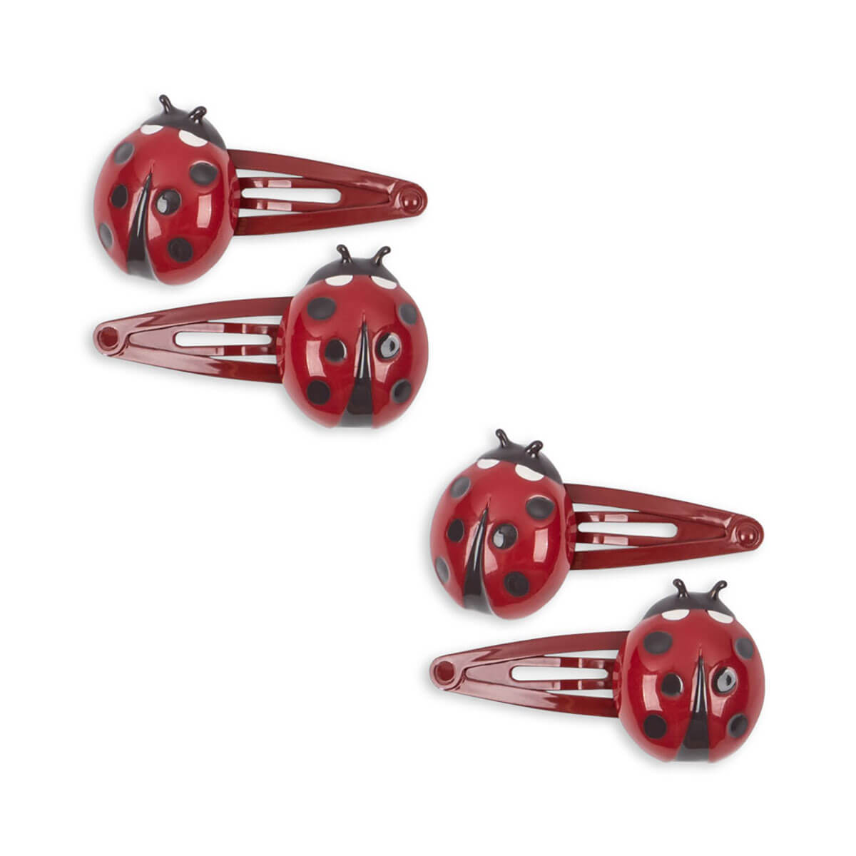 Ladybug Hair Clips (4 Pack) by Konges Sløjd
