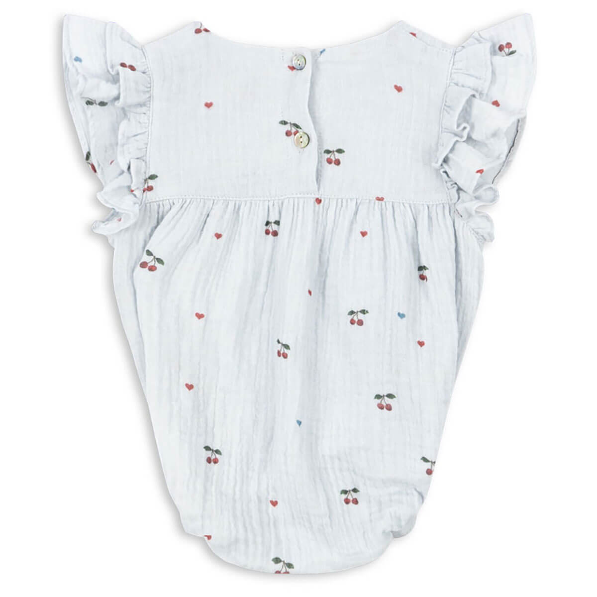 Coco Romper in Cherry Blue Coeur by Konges Sløjd