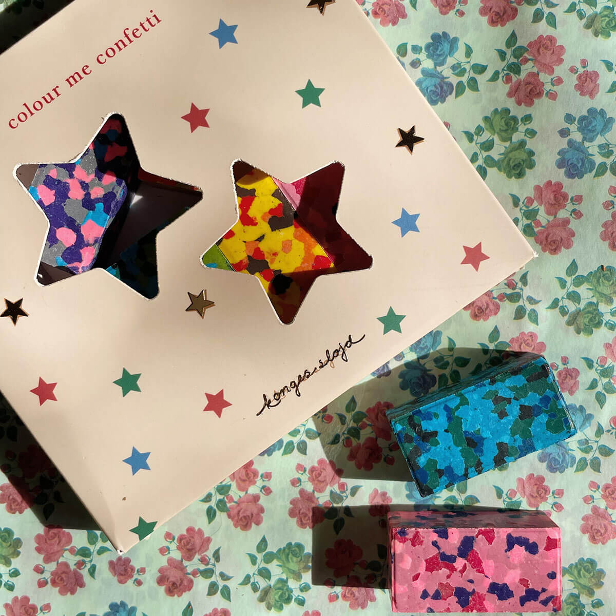 Confetti Crayons in Multi Star by Konges Sløjd