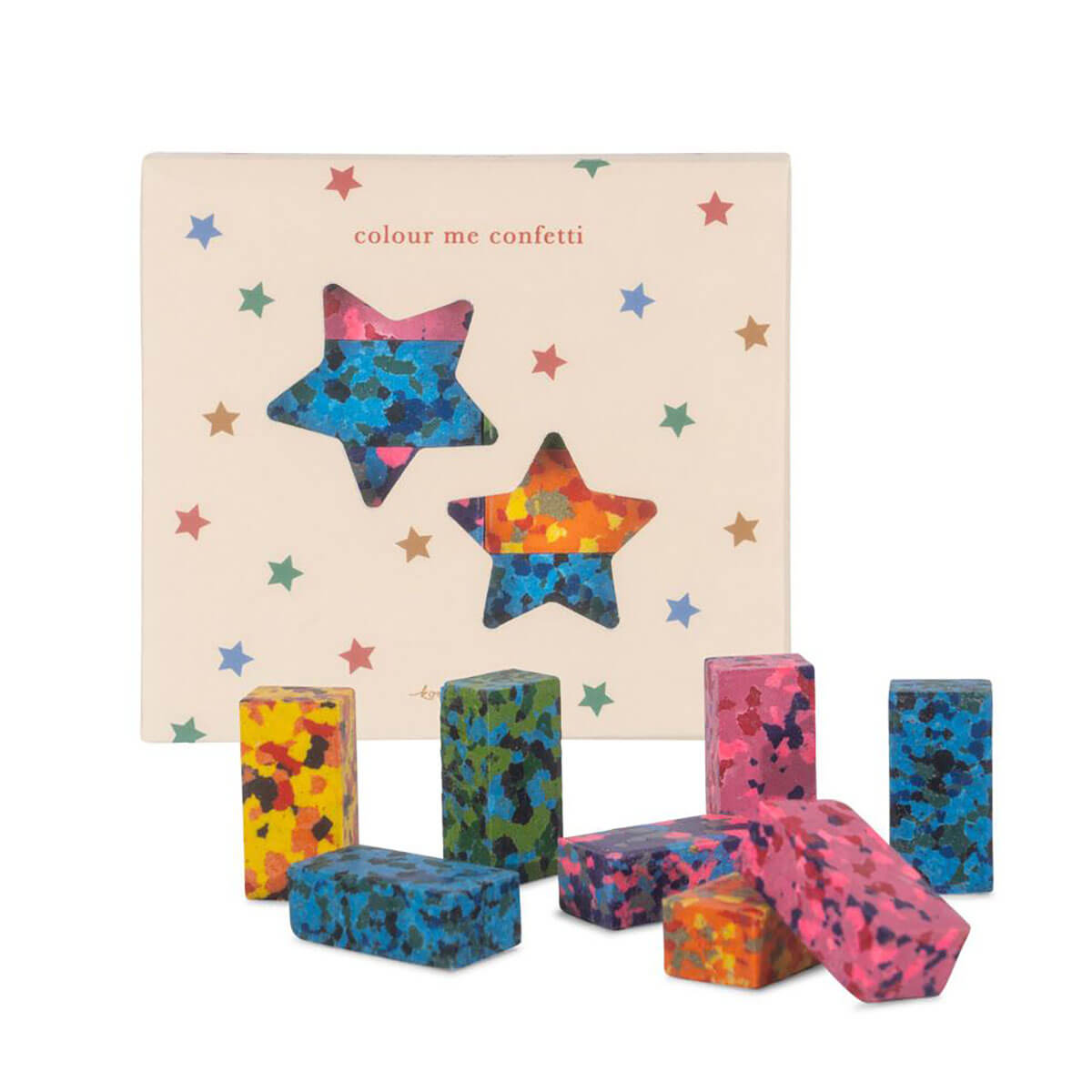 Confetti Crayons in Multi Star by Konges Sløjd