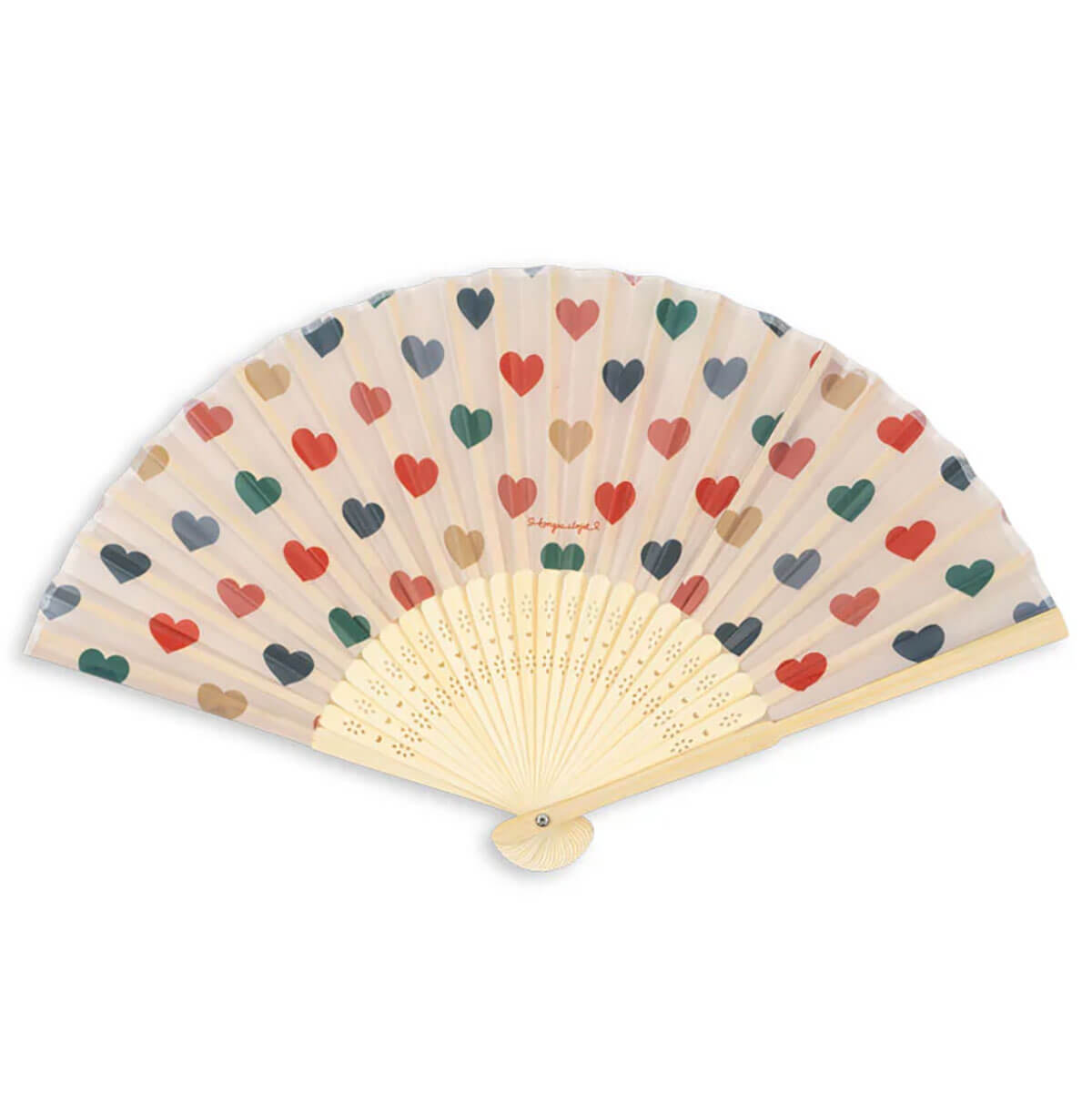 Fan (Assorted Colours) by Konges Sløjd Coeur Coloré