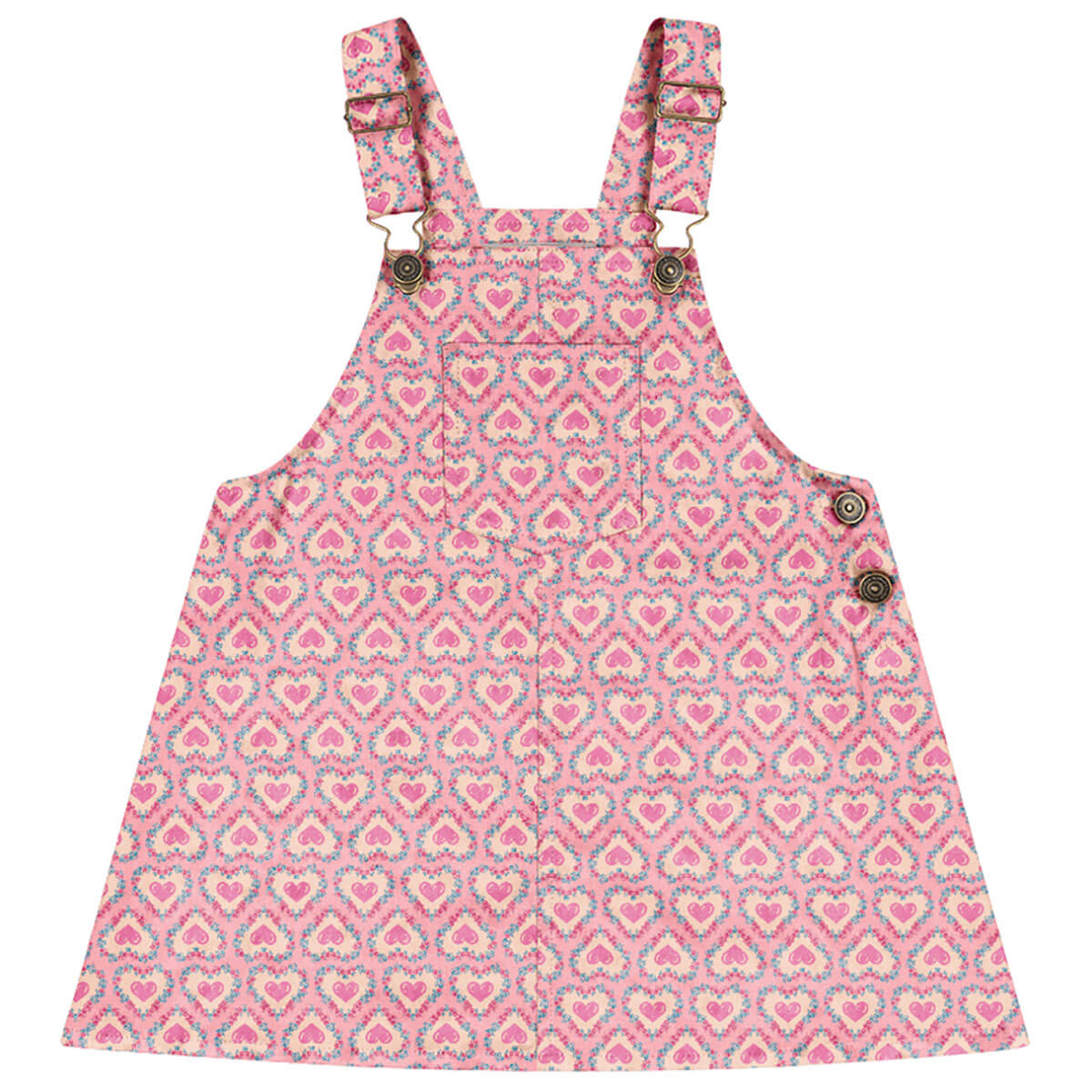 Frankie Overall Dress in Felice Rose by Konges Sløjd