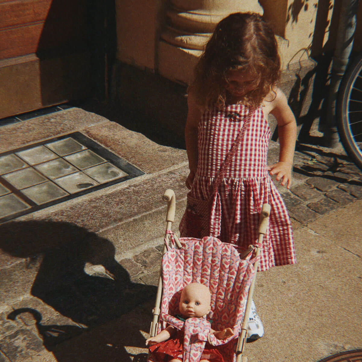 Isotta Dress in Raspberry Check by Konges Sløjd