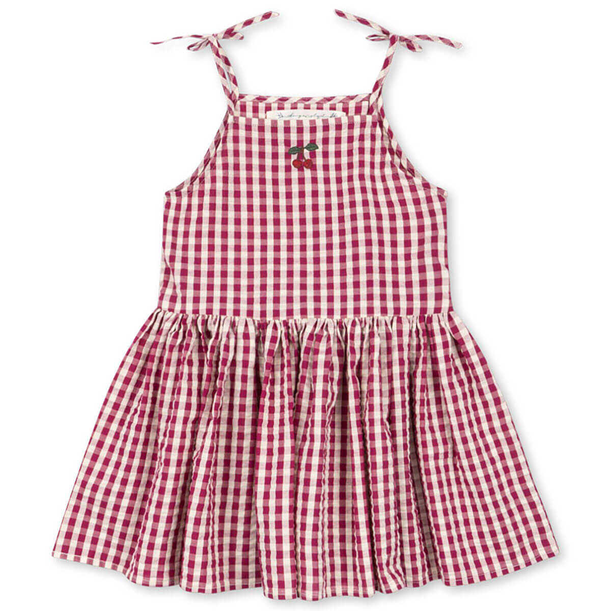 Isotta Dress in Raspberry Check by Konges Sløjd