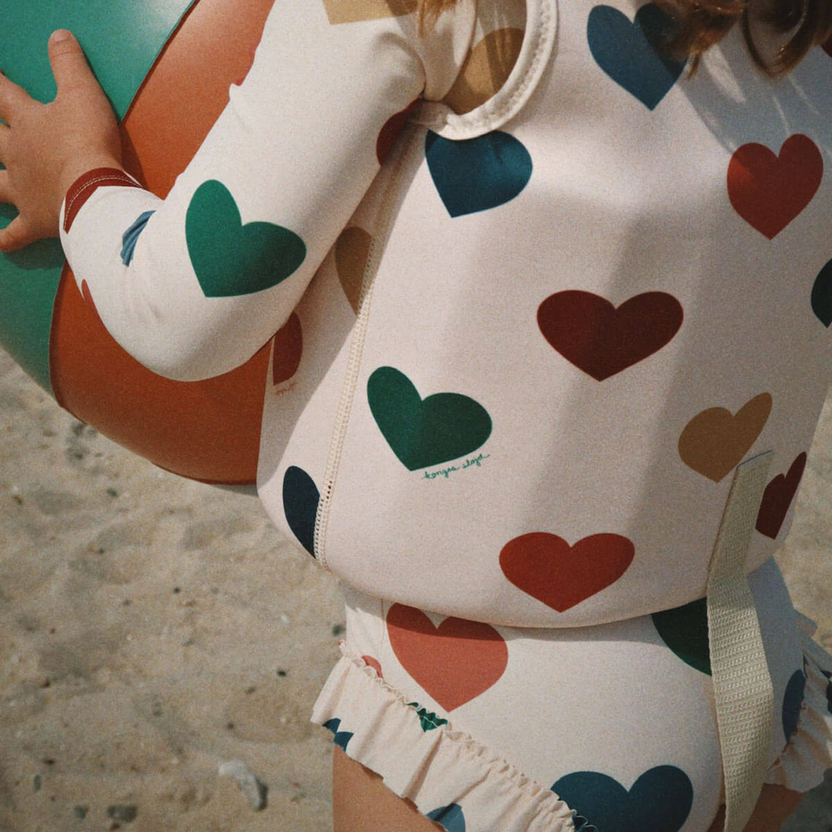 Manuca Long Sleeve Swimsuit in Bon Coeur Coloré by Konges Sløjd