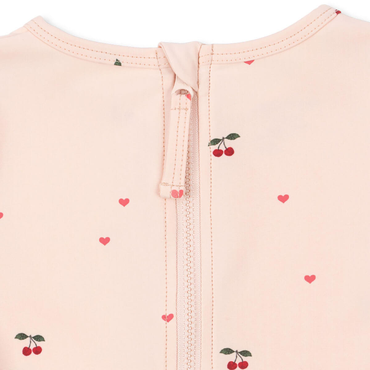 Merle Long Sleeve Swimsuit in Cherry Coeur Rose by Konges Sløjd