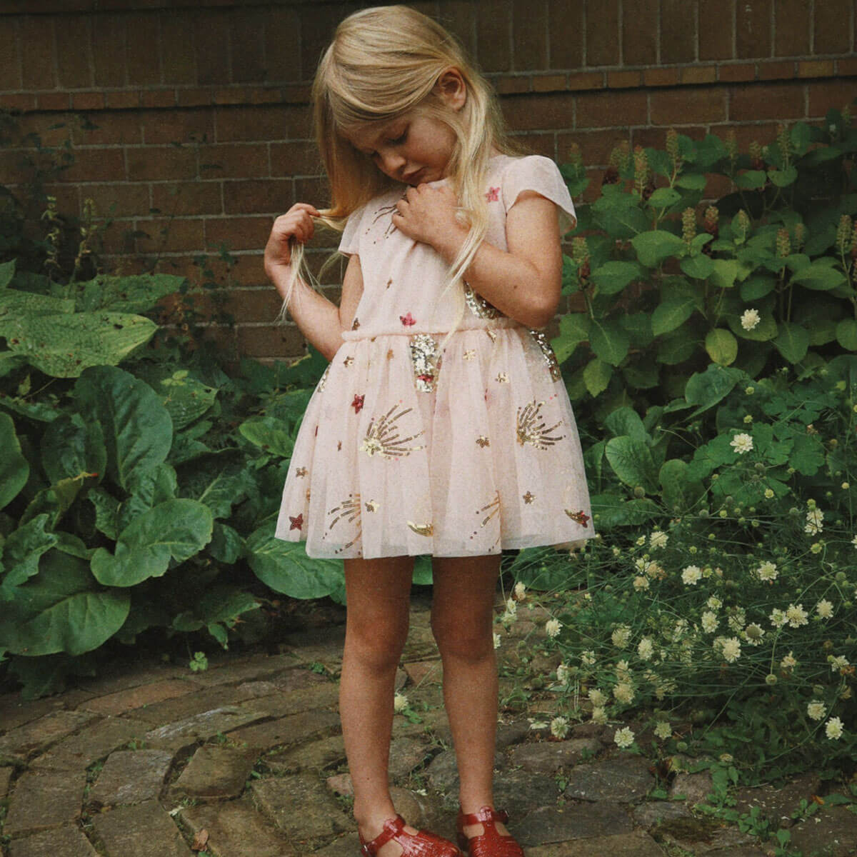 Odette Dress in Estella Sequin by Konges Sløjd