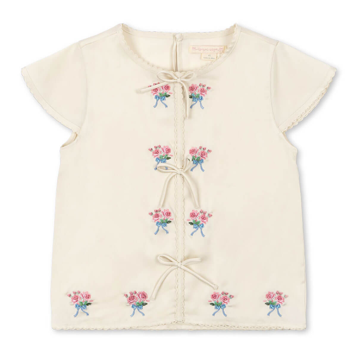 Sheeny Short Sleeve Top in Buttercream by Konges Sløjd