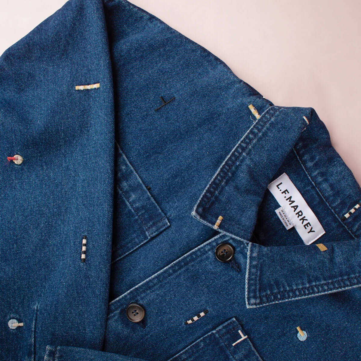 Carson Chore Coat in Puzzle Embroidery by L.F.Markey