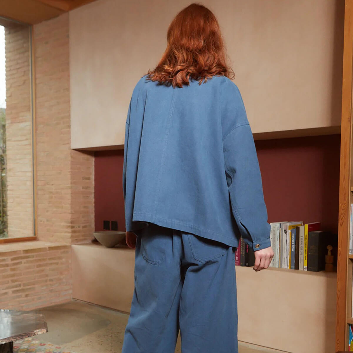 Oversized Chore Coat in Marine by L.F.Markey