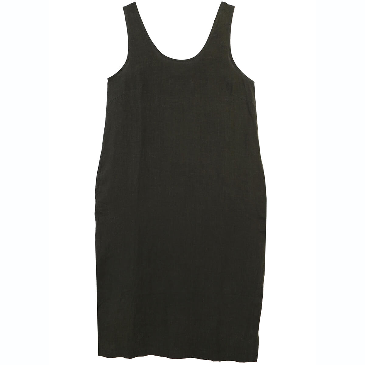 Basic Linen Shift Dress in Dark Forest by L.F.Markey