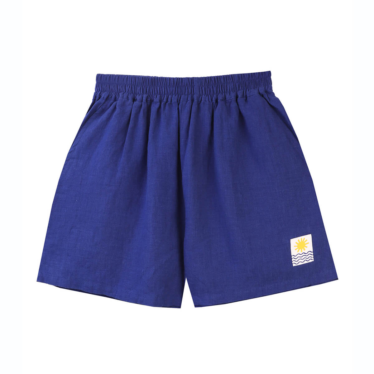 Basic Linen Shorts in Cobalt by L.F.Markey