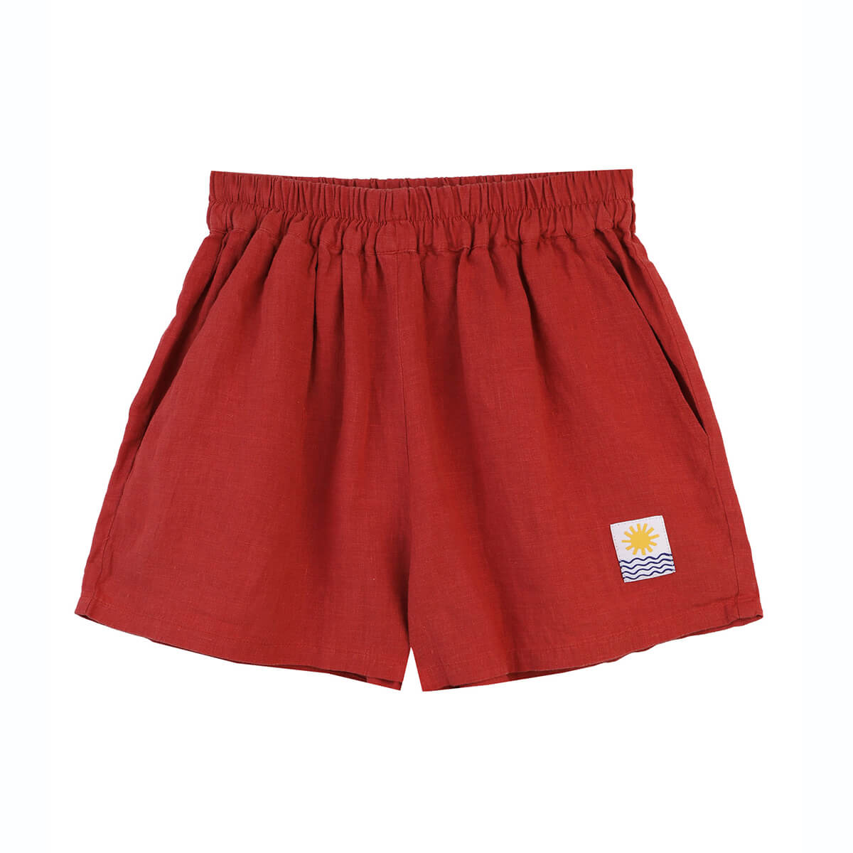 Basic Linen Shorts in Paprika by L.F.Markey