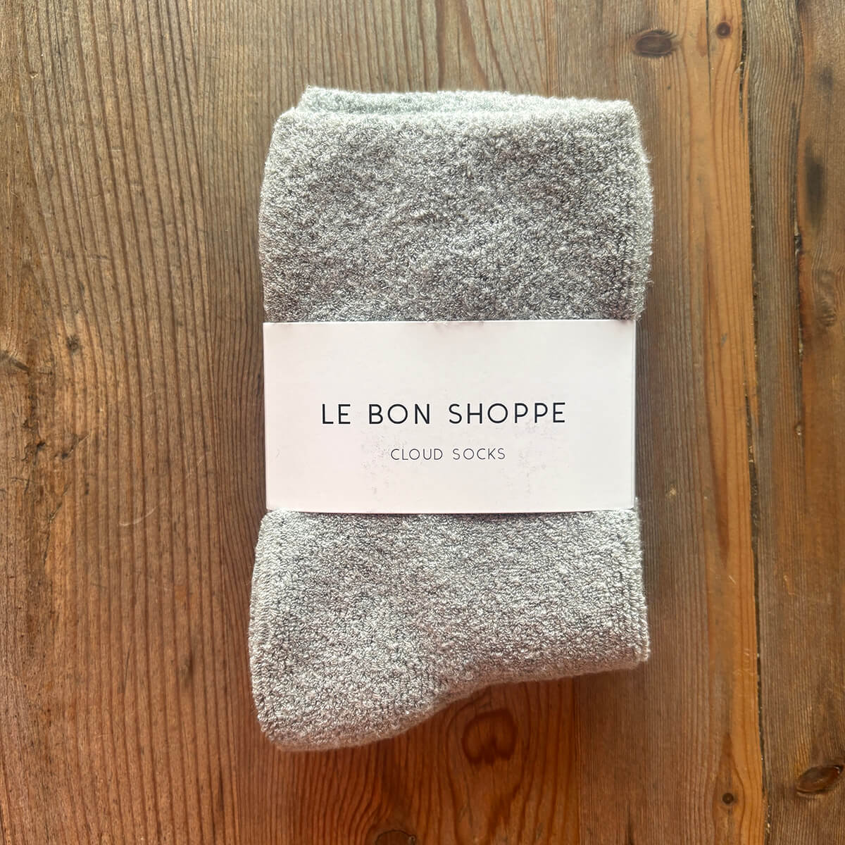 Cloud Adult Socks in Heather Grey by Le Bon Shoppe