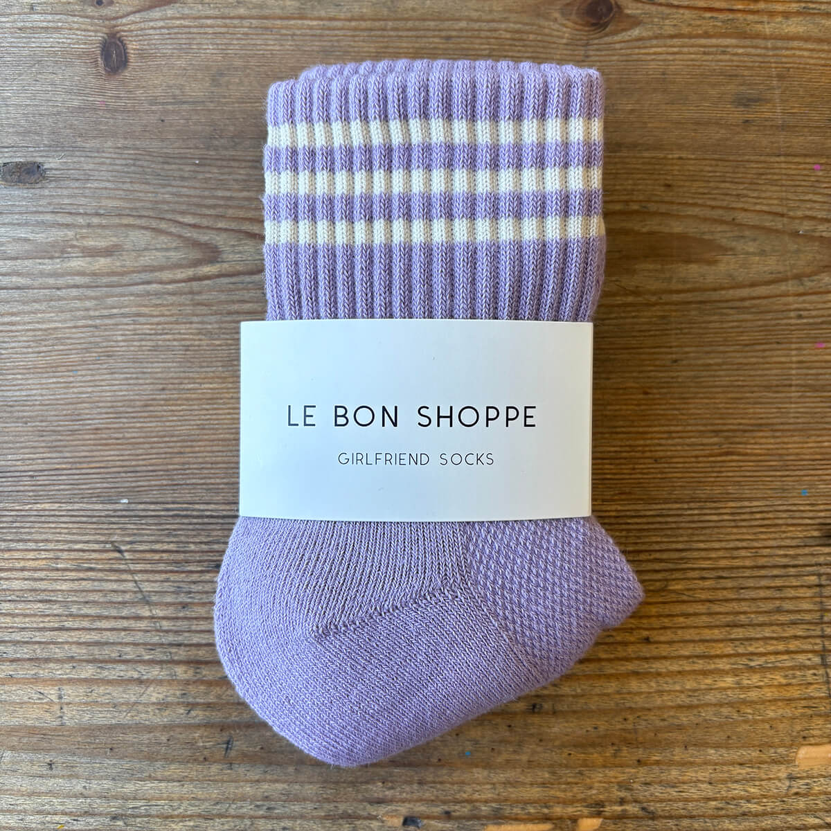 Girlfriend Adult Socks in Iris by Le Bon Shoppe