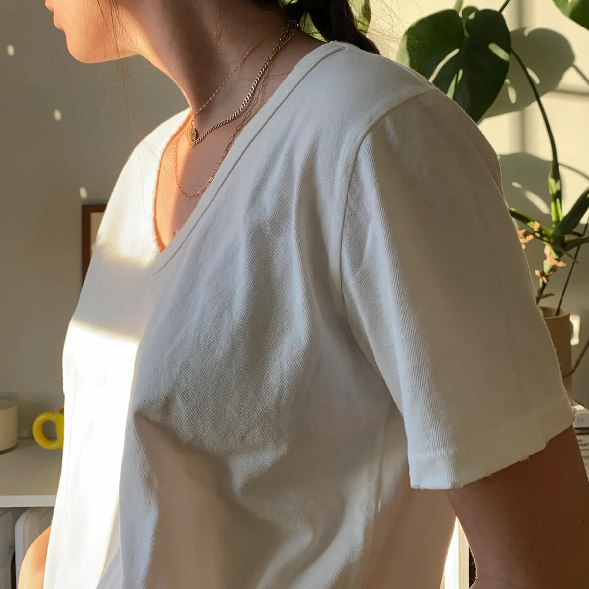 La Vie Tee in Vintage White by Le Bon Shoppe