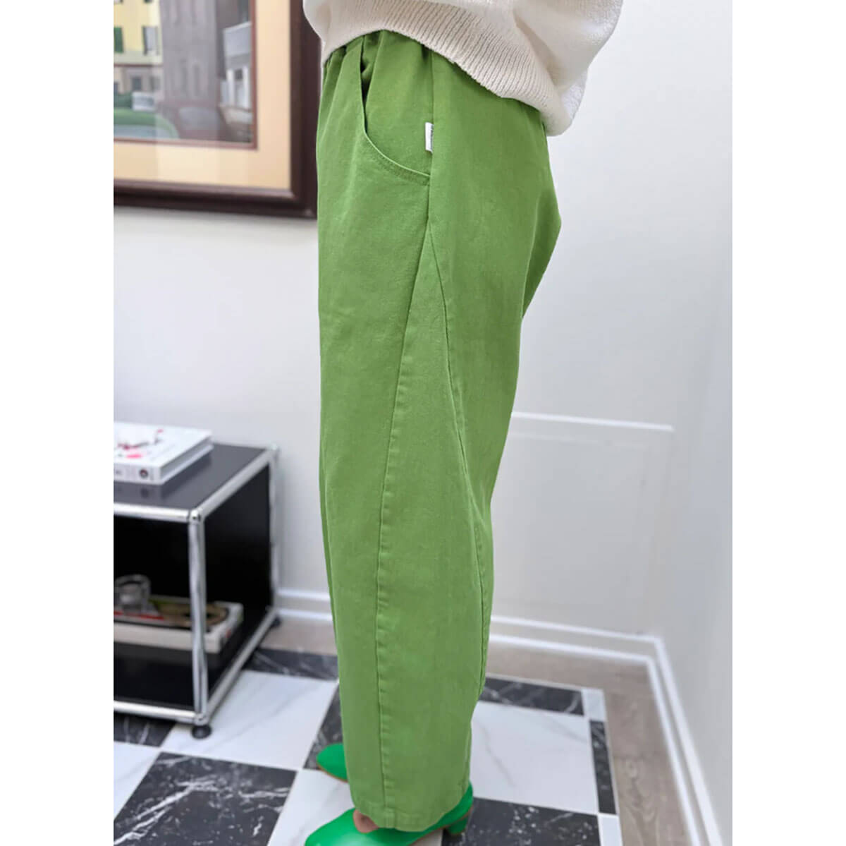 Arc Pants in Pistachio by Le Bon Shoppe