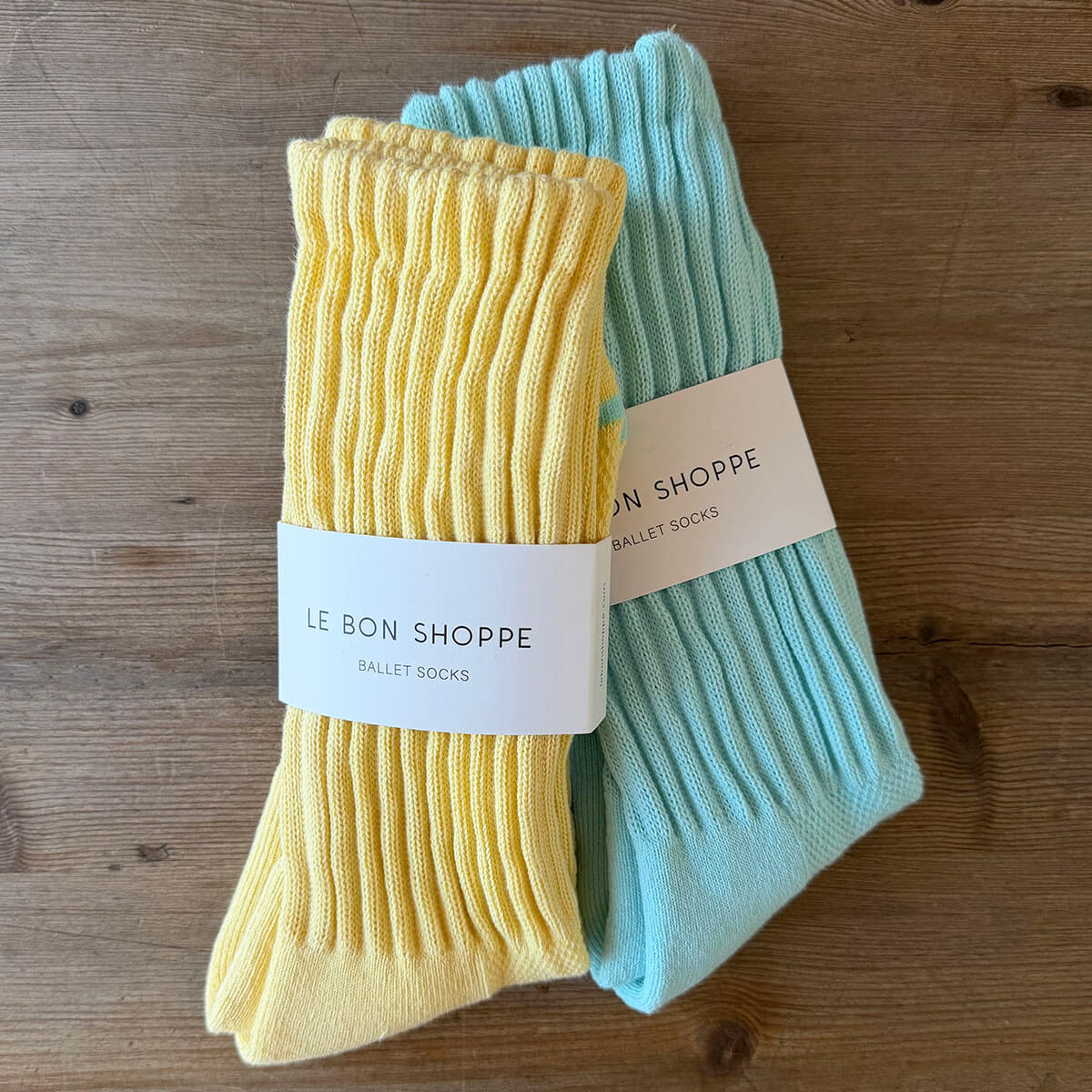 Ballet Adult Socks in Pale Yellow by Le Bon Shoppe