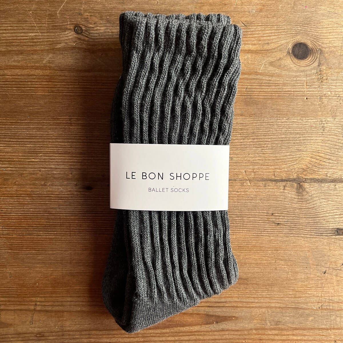 Ballet Adult Socks in Charcoal by Le Bon Shoppe