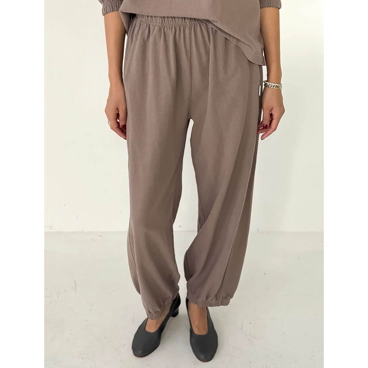 Balloon Pants in Mushroom by Le Bon Shoppe