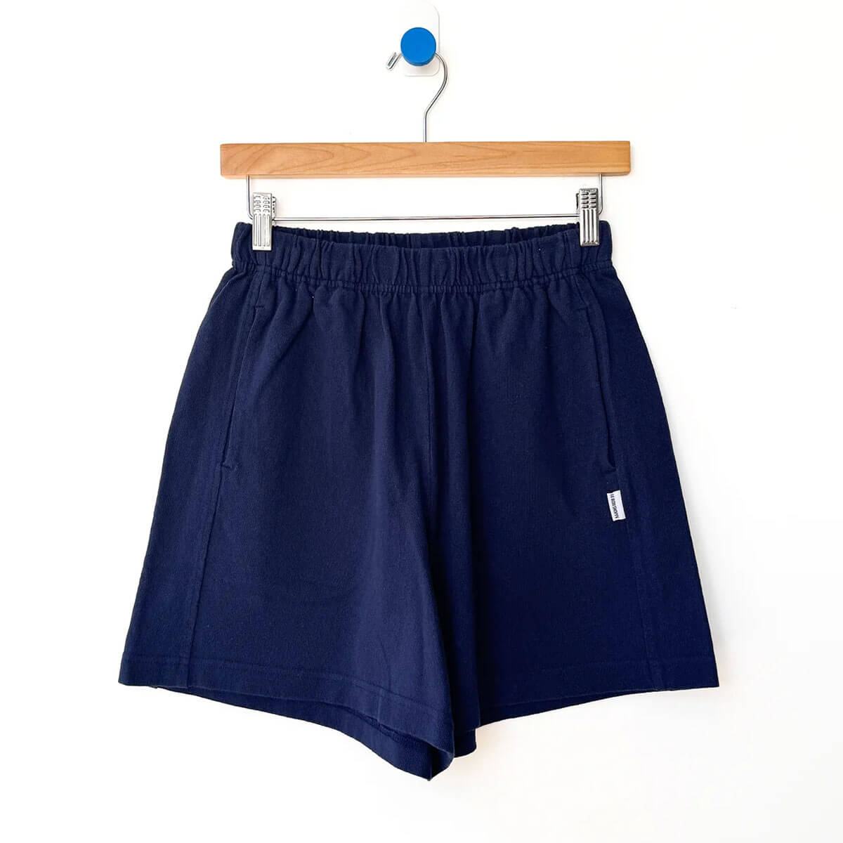 Flared Basketball Shorts in Midnight by Le Bon Shoppe