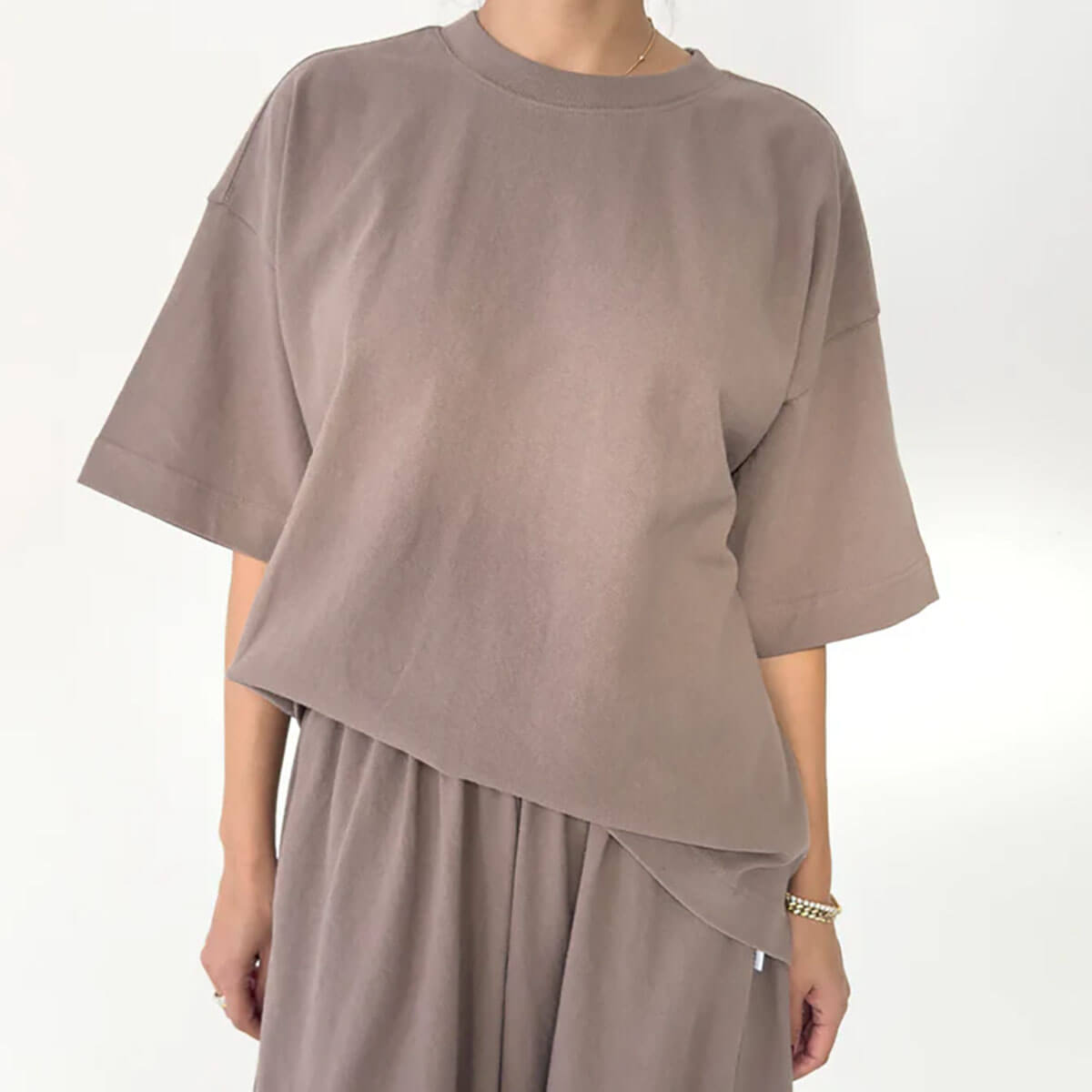 Jayden Tee in Mushroom by Le Bon Shoppe