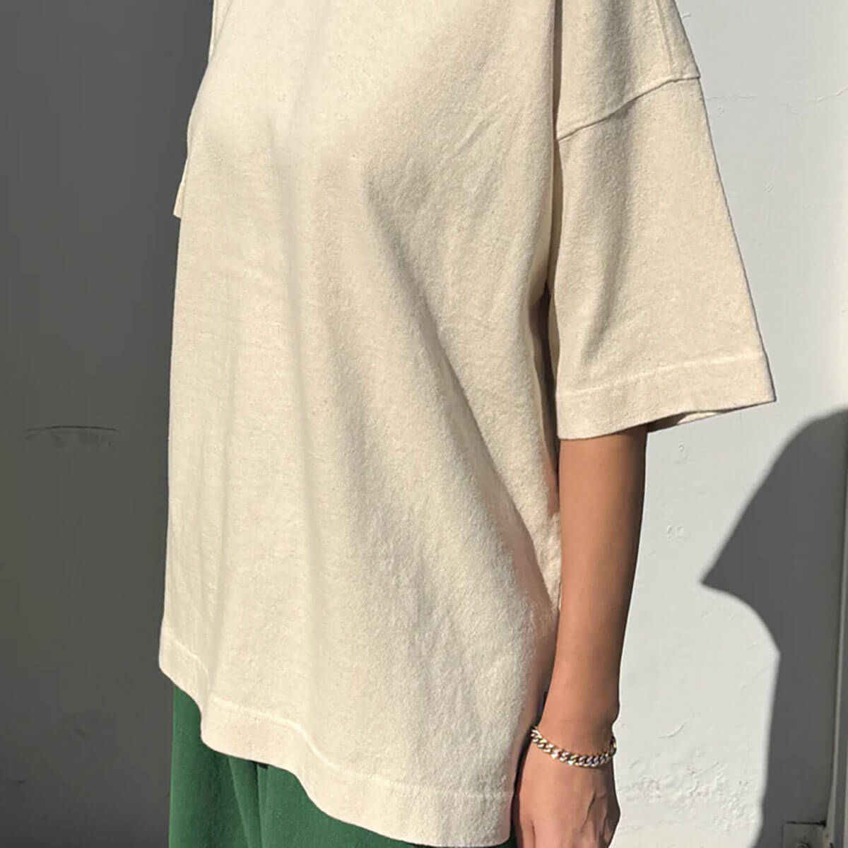 Jayden Tee in Naturel by Le Bon Shoppe