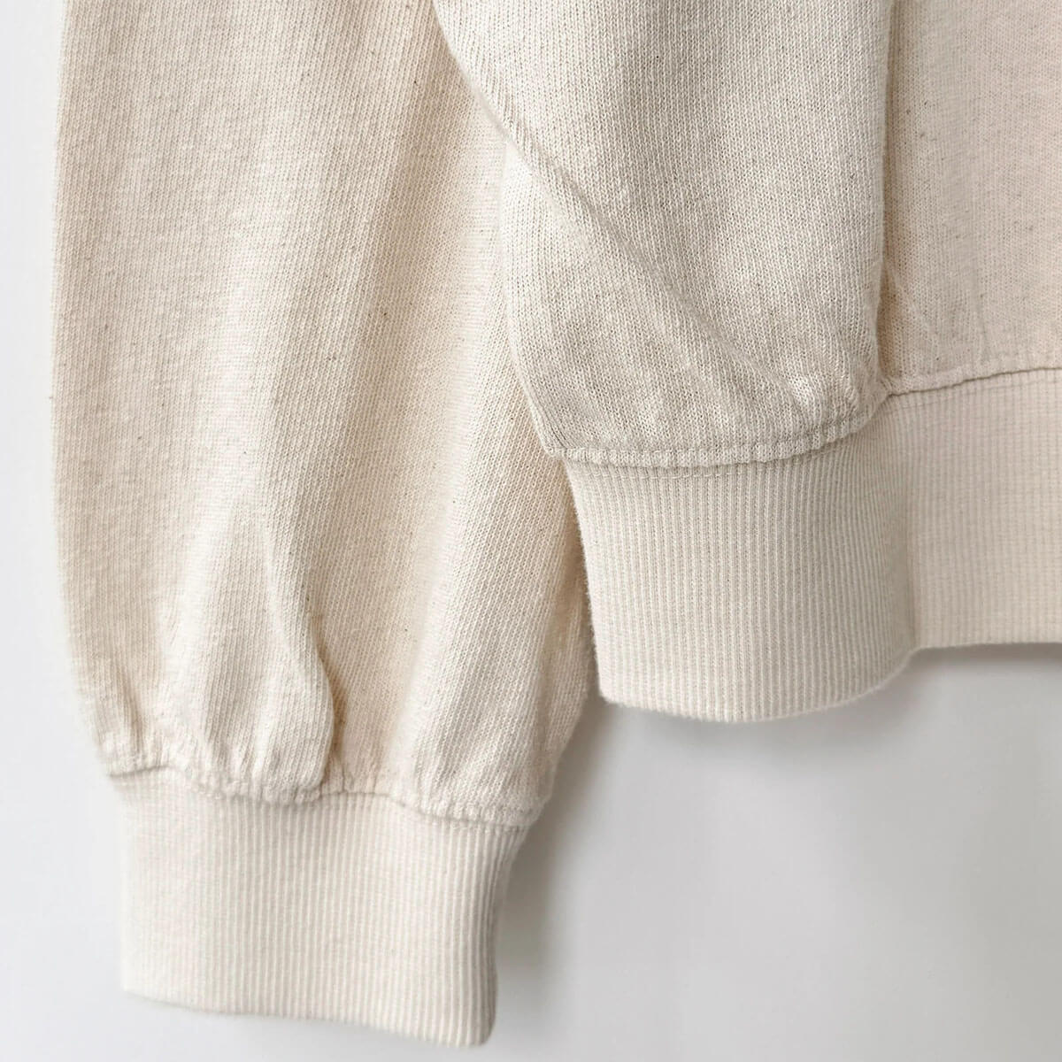 Polo Sweatshirt in Naturel by Le Bon Shoppe