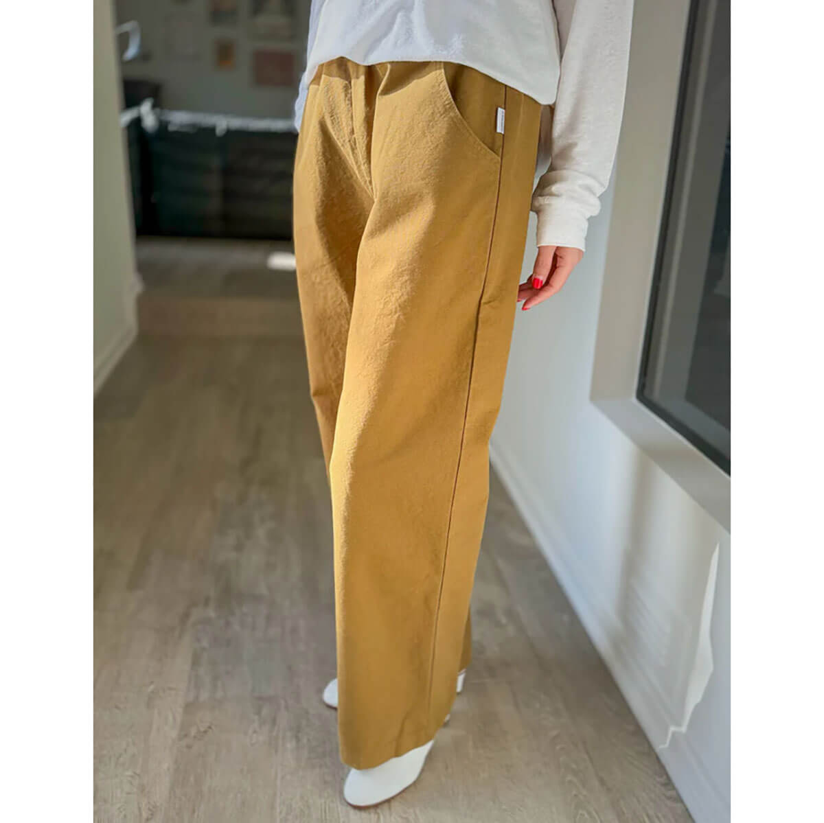 Work Pants in Dijon by Le Bon Shoppe