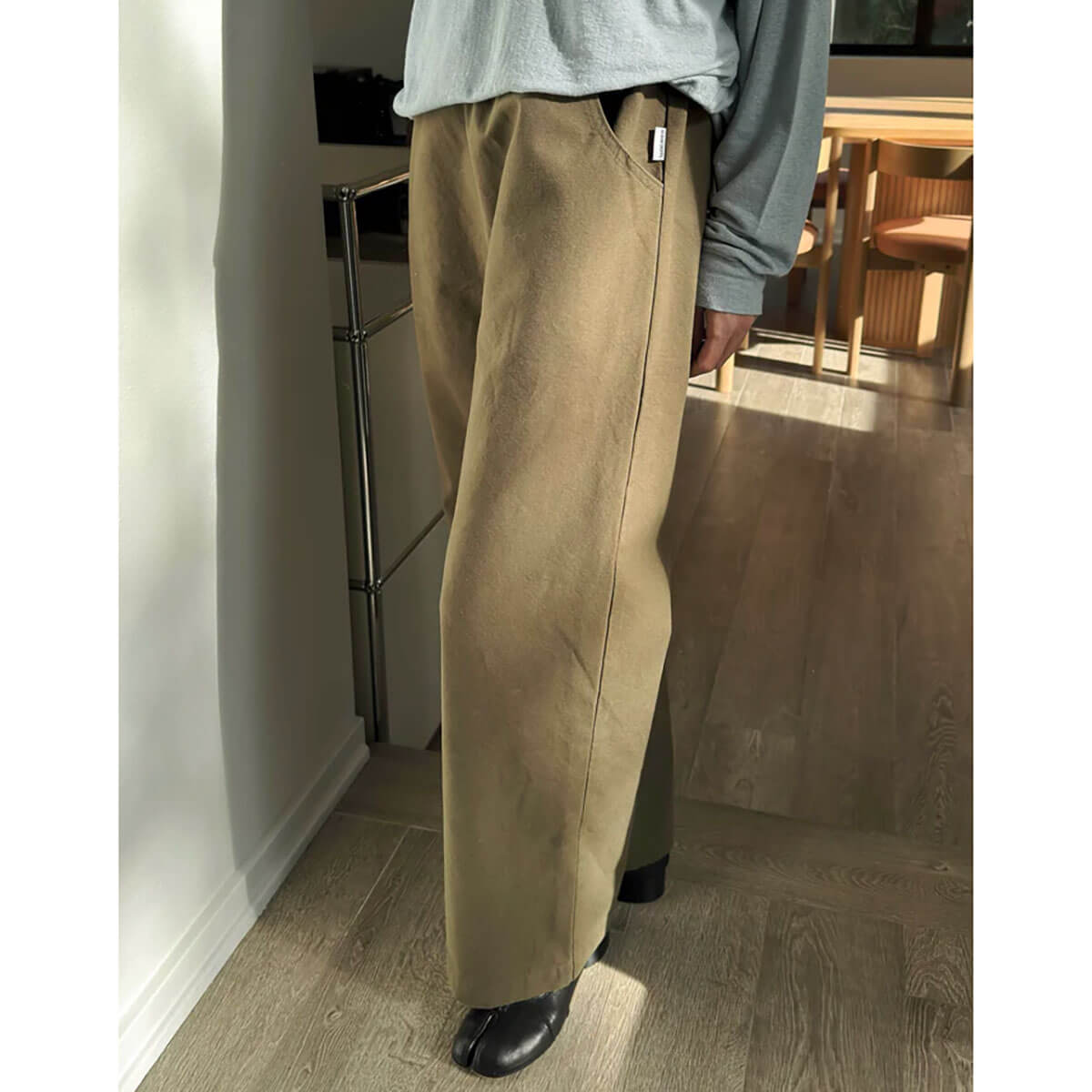 Work Pants in Olive by Le Bon Shoppe
