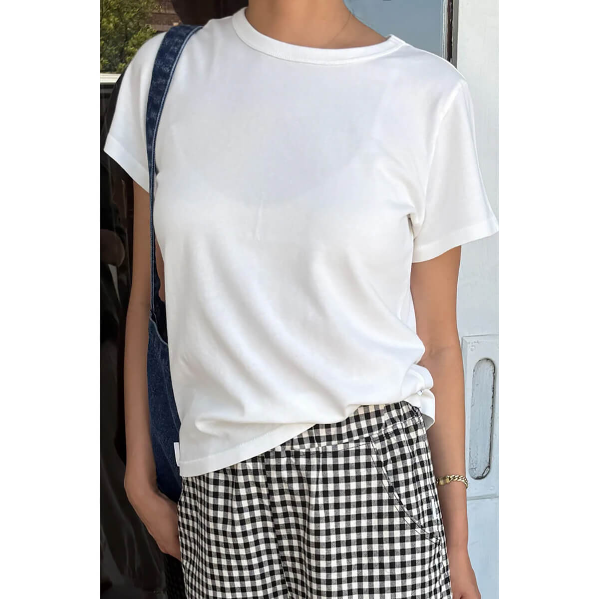 The Go To Tee in Vintage White by Le Bon Shoppe