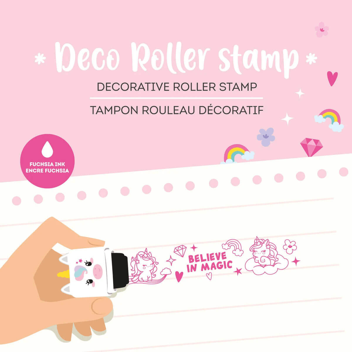 Unicorn Decorative Roller Stamp by Legami