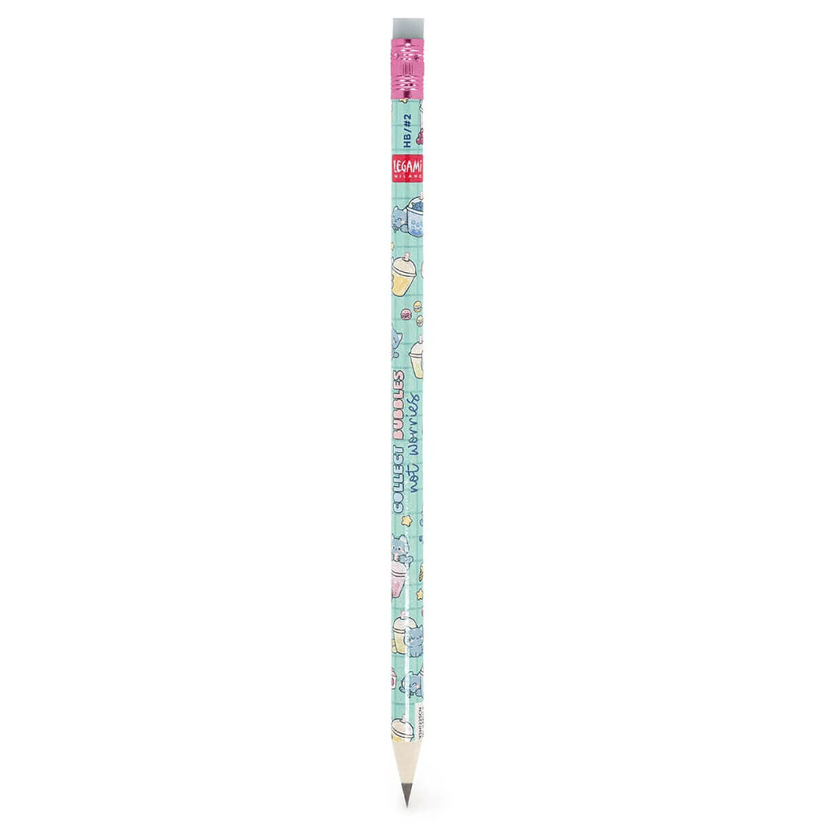 Kitty Bubble Tea Recycled Paper Pencil by Legami