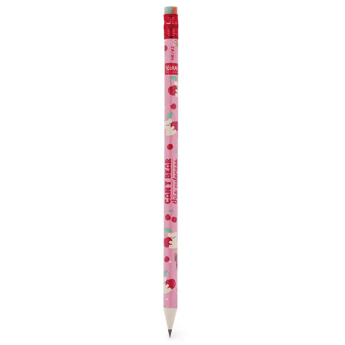 Teddy Cherry Recycled Paper Pencil by Legami