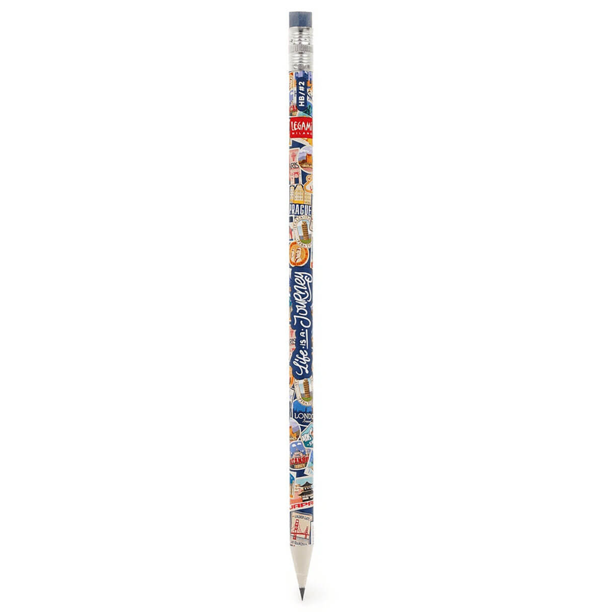 Travel Stickers Recycled Paper Pencil by Legami